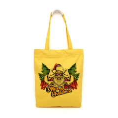 Color Print Canvas Bag with Magnetic Closure