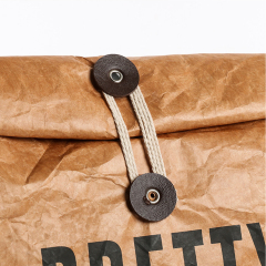 Dupont Paper Bag with String Button Closure