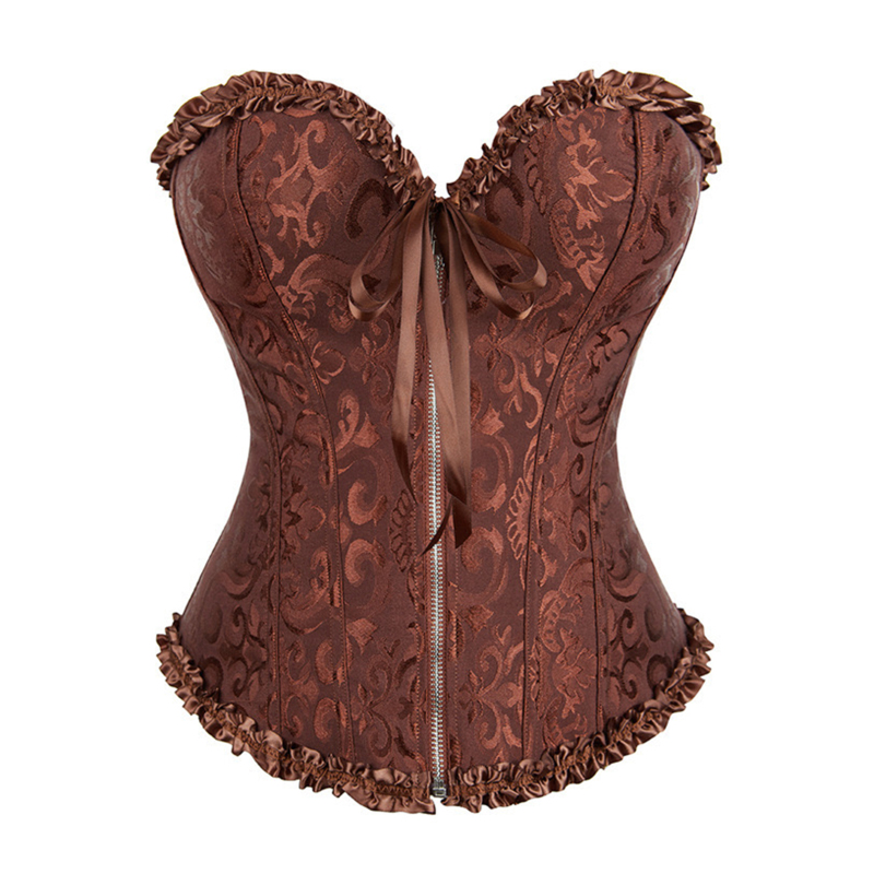 Front Zipper Closure Corset