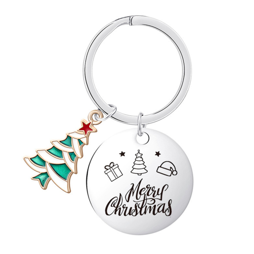 Metal Christmas Keychain