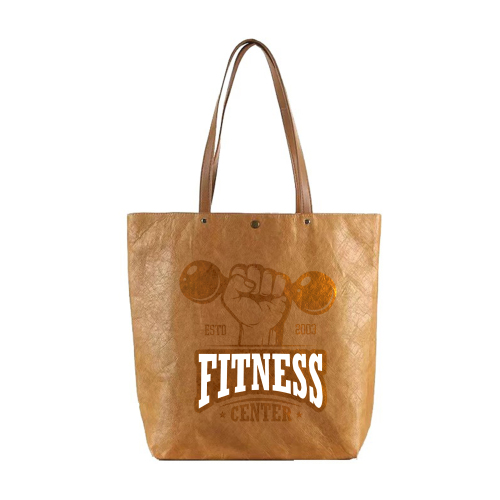 Color-Print Dupont Paper Handbag with Magnet Closure