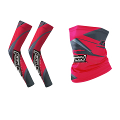Cyclist Cooling Mask and Armsleeve Set