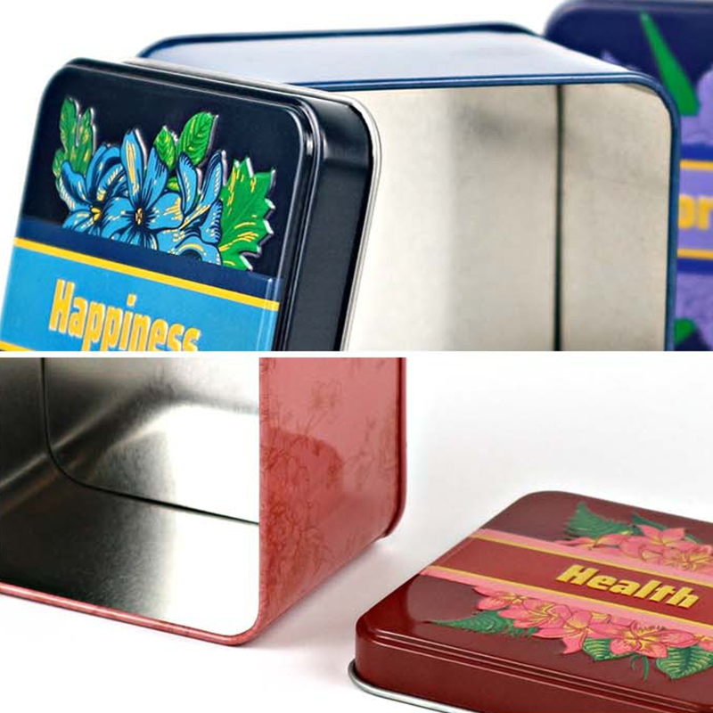 Embossed Cubic Tinplate Box