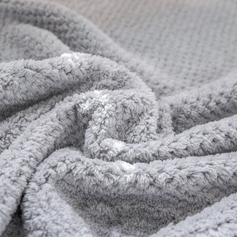 Pineapple Lattice Coral Fleece Towel