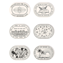 Oval Print Pattern Faux Wool Floor Mat