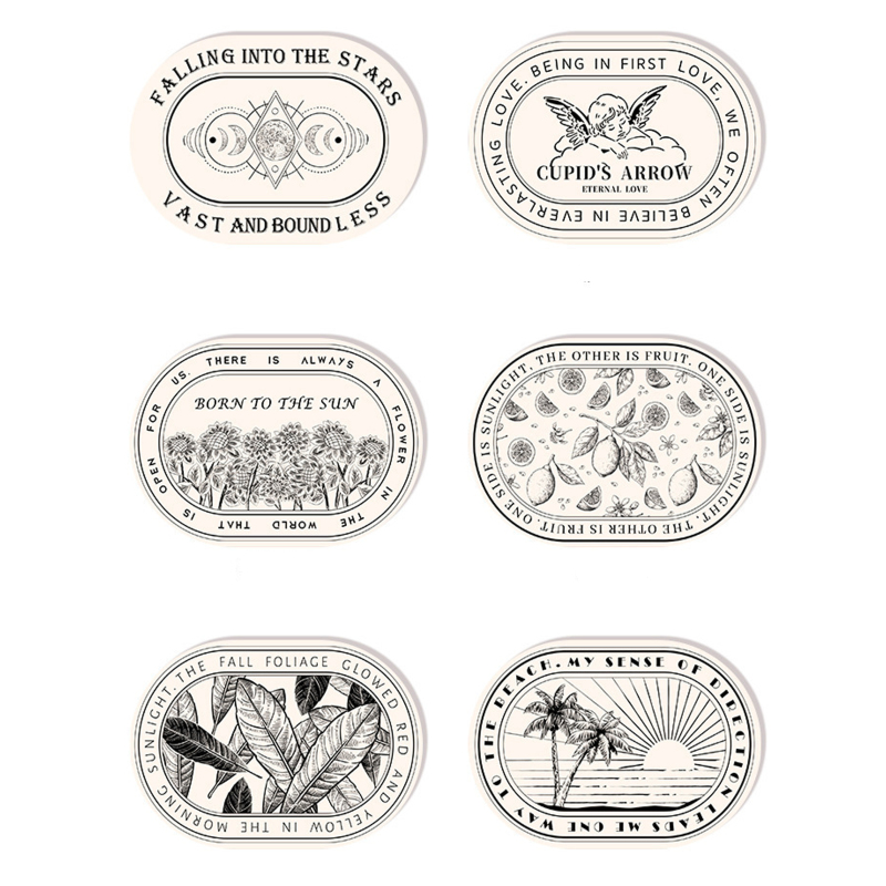 Oval Print Pattern Faux Wool Floor Mat