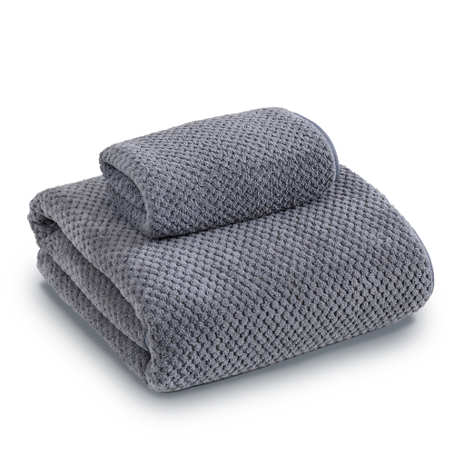 Pineapple Lattice Coral Fleece Towel