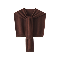 Solid-Color Short Shawl