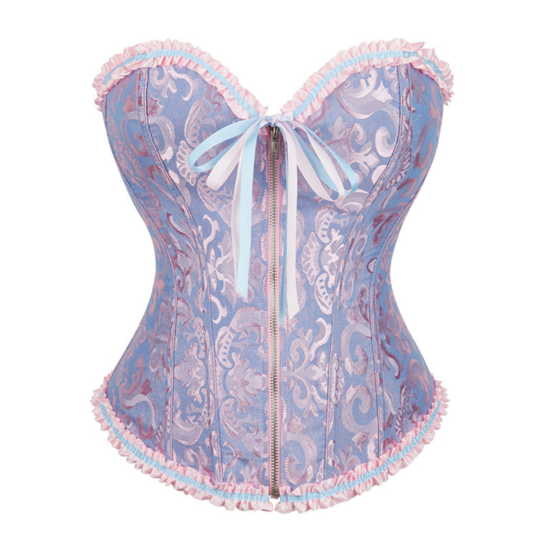 Front Zipper Closure Corset