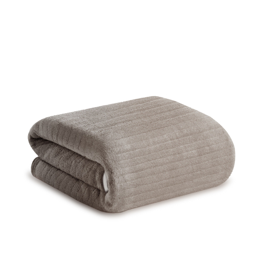 Narrow-Ribbed Coral Fleece Towel