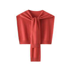 Solid-Color Short Shawl