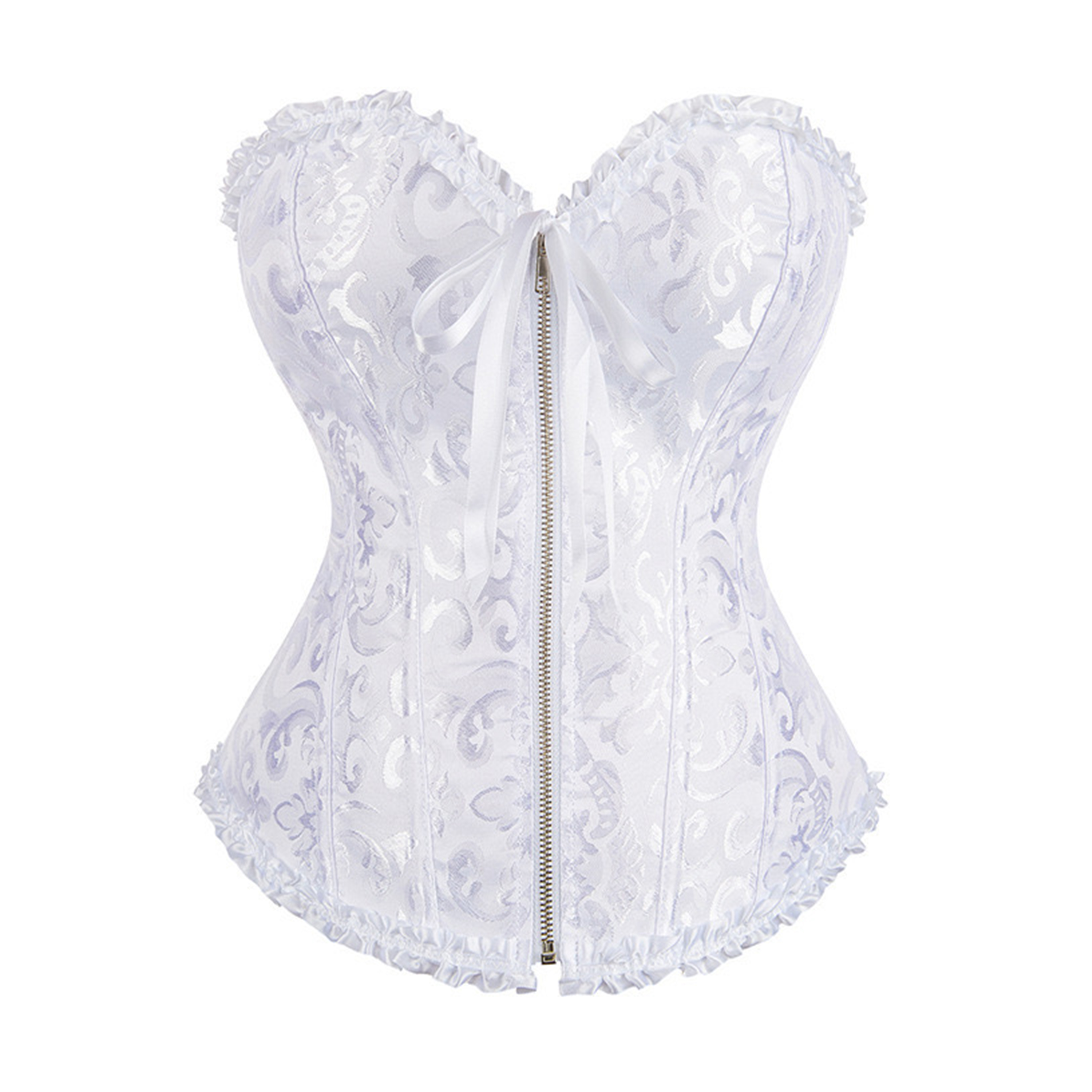Front Zipper Closure Corset