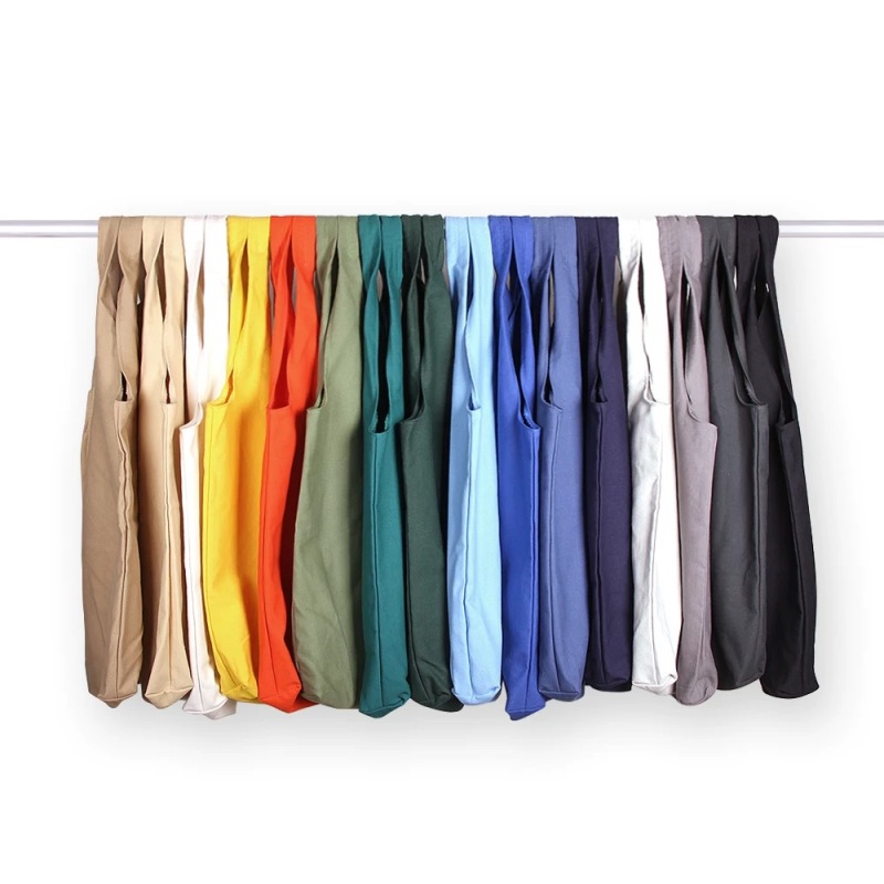 Color Print Canvas Bag with Magnetic Closure