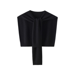 Solid-Color Short Shawl