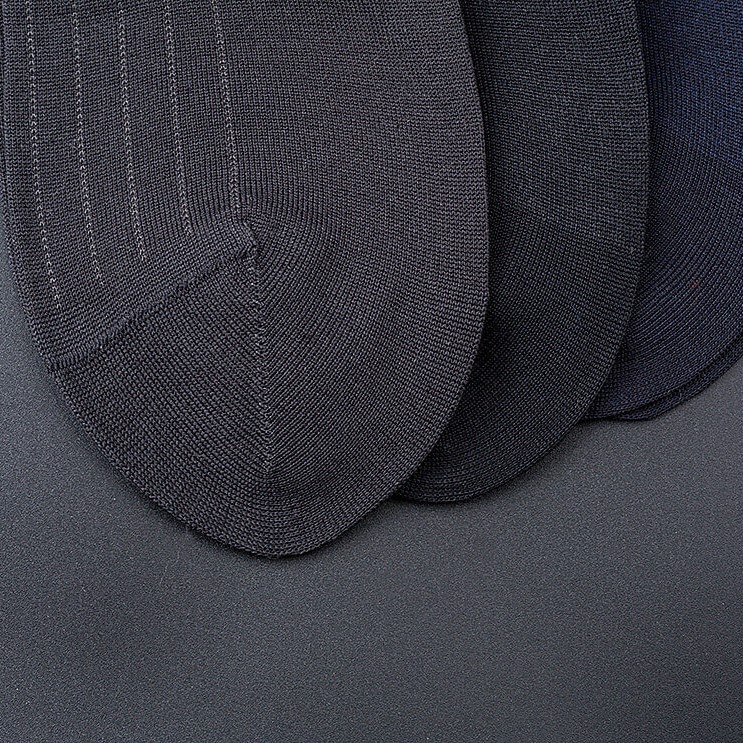 Mercerized cotton ankle socks