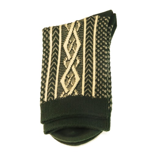 Retro jacquard socks