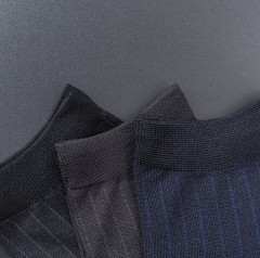 Mercerized cotton ankle socks