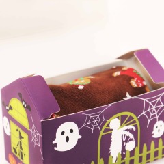 Halloween scary house shape box