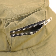 Bucket Hat With Zipper