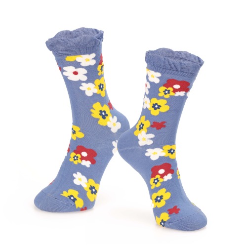 Demure Flower Socks