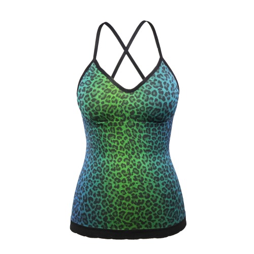 Leopard Grain Strap Top