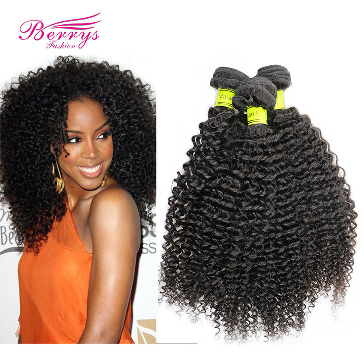 Hot Sale 3pcs/lot Malaysian Kinky Curly Hair Natural Virgin Human Hair 100% Unprocessed Hair Extension