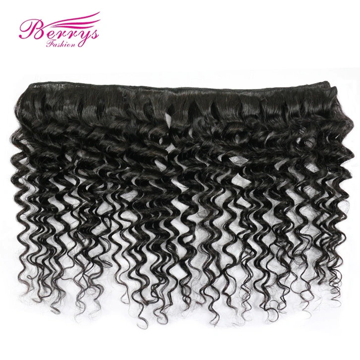 4 Bundles Peruvian Curly Hair Extension Natural Deep Curly / Wave Virgin Hair, 100% Virgin Unprocessed Human Hair
