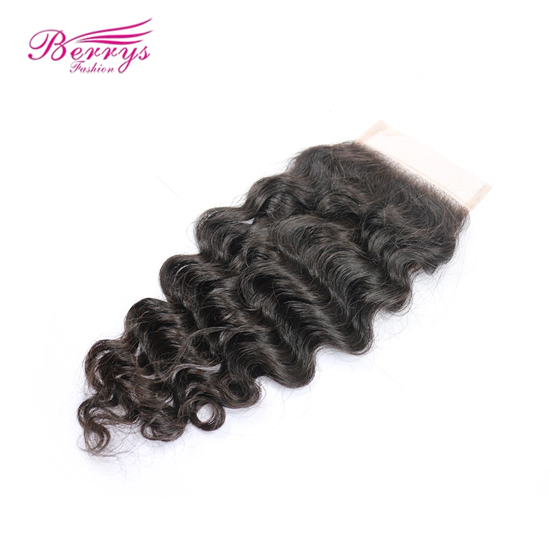 10-20inch 4*4 transparent Closure Loose Wave with Baby Hair  100% Unprocessed Virgin Human Hair