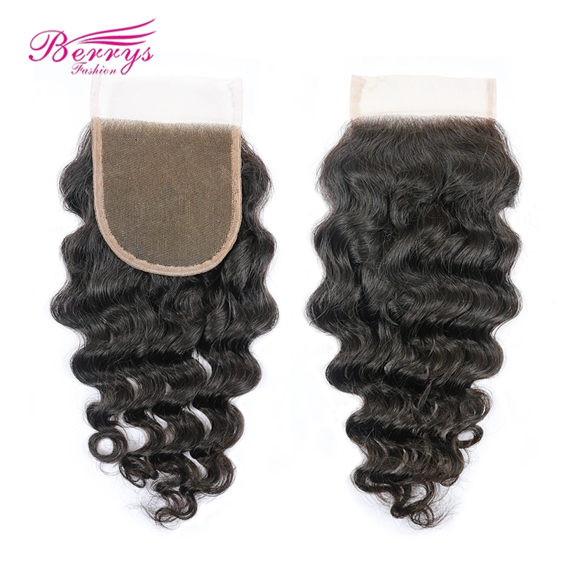 10-20inch 4*4 transparent Closure Loose Wave with Baby Hair  100% Unprocessed Virgin Human Hair