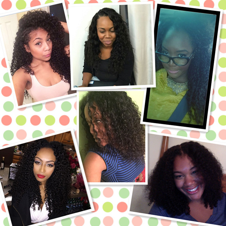 Berrys Fashion Beautiful Queen Hair 1pc Peruvian Deep Wave/Curly Virgin Hair 100% Virgin Unprocessed Human Hair