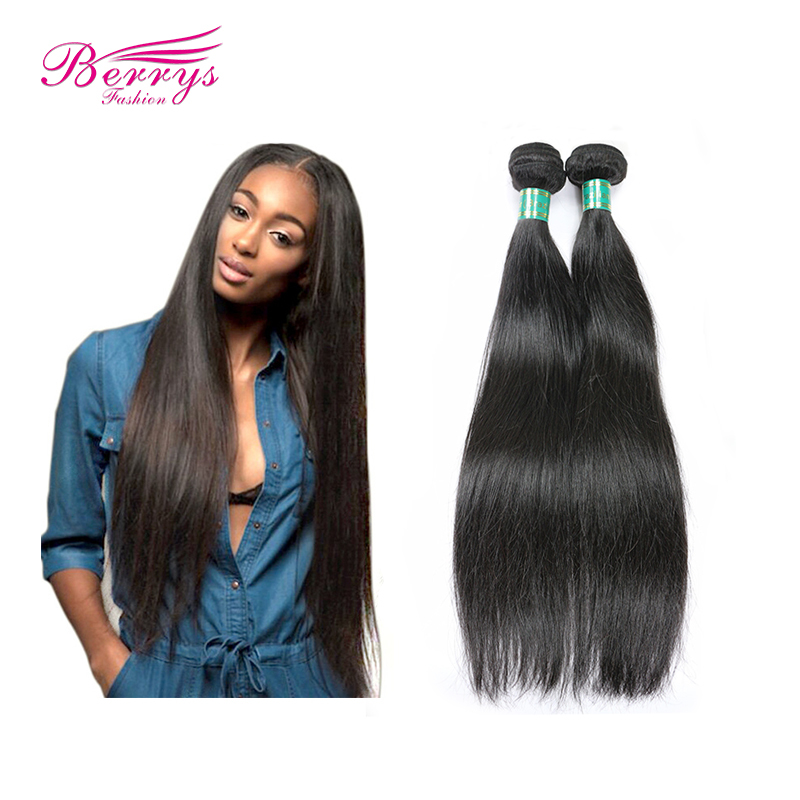 2pcs/lot Brazilian Straight Red Band Raw Human Hair Extensions 100% Virgin Unprocessed Human Hair