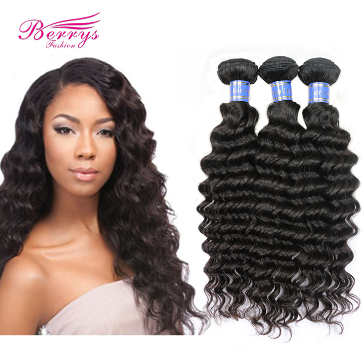 4pcs/lot Virgin Indian Deep Curly Hair Extension Unprocessed Natural Color Indian Hair