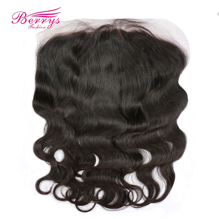 Free Part 13*6 Body Wave Lace Frontal 100% Virgin Human Hair 130% Density Berrys Fashion Hair