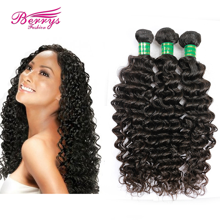 3 pcs Brazilian Deep Wave/Curly 3pcs/lot 100% Virgin Unprocessed Human Hair