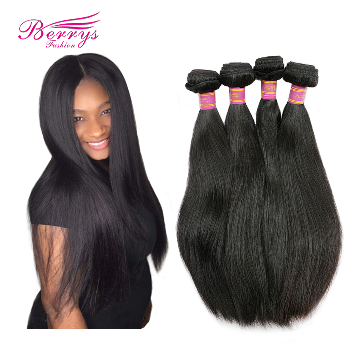 4 Bundles Peruvian Straight Virgin Hair Extensions Natural Color Unprocessed Virgin Hair
