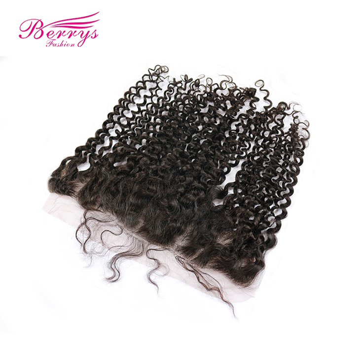 1pc 13*6 Kinky Curly HD Lace Frontal 100% Virgin Human Hair full Density Berrys Fashion Hair