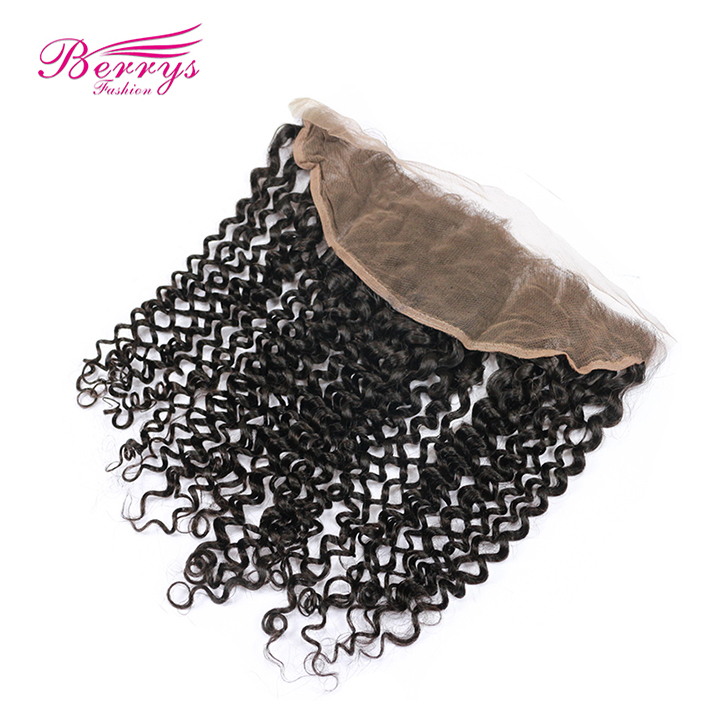 1pc 13*6 Kinky Curly HD Lace Frontal 100% Virgin Human Hair full Density Berrys Fashion Hair