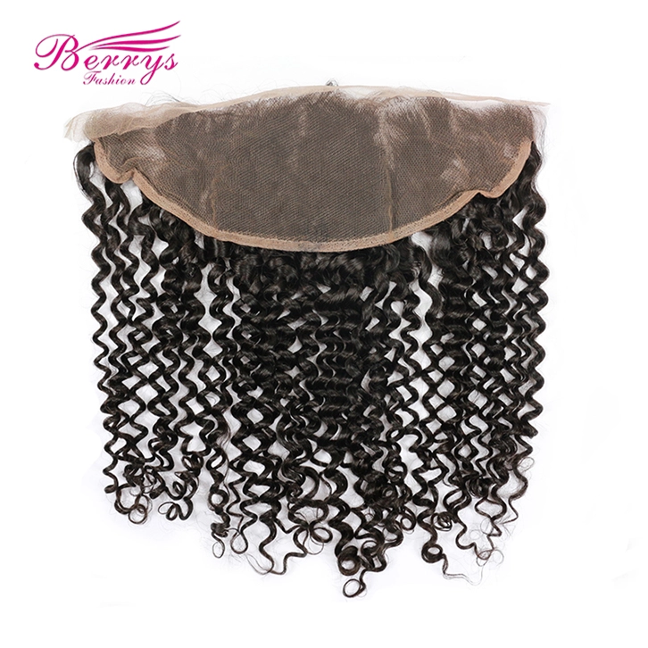 1pc 13*6 Kinky Curly HD Lace Frontal 100% Virgin Human Hair full Density Berrys Fashion Hair