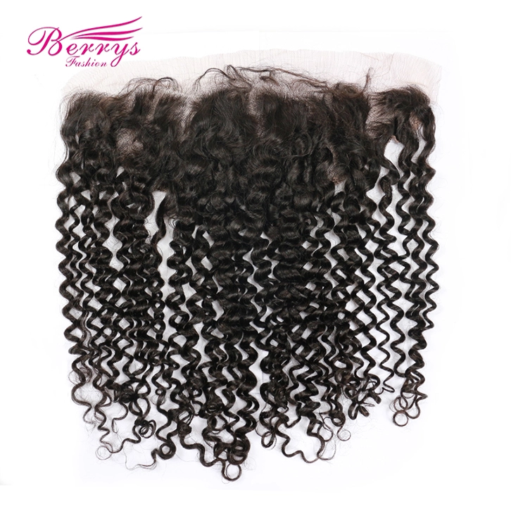 1pc 13*6 Kinky Curly HD Lace Frontal 100% Virgin Human Hair full Density Berrys Fashion Hair