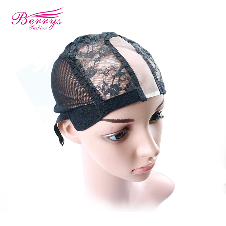 New Arrival U Part Wig Caps For Making Wigs Only Stretch Lace Weaving Cap Adjustable Straps Back High Quality Lace Cap