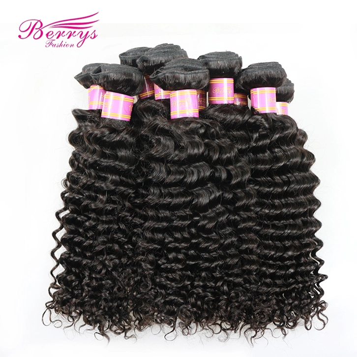 Factory Price  Red Band Peruvian Raw Hair Deep Wave/Curly Virgin Raw Human Hair 10pcs/lot,10-30inch Natural Color Unprocessed High Quality Hair Extens