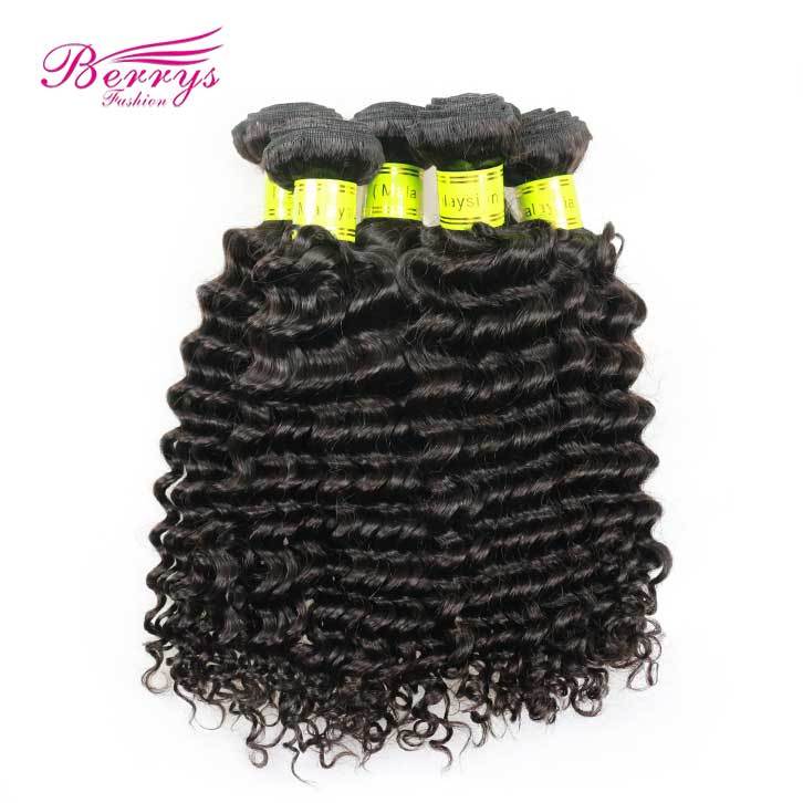 10-30inch Wholesale 5pcs/lot Malaysian Deep Wave/Curly Red Band Raw Hair Good Quality Unprocessed Human Hair