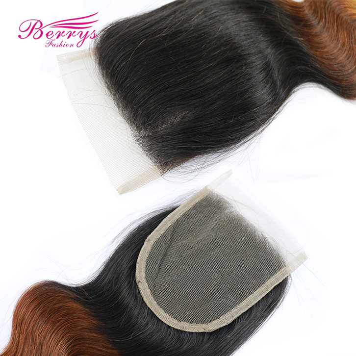 New Arrival 1pc Ombre 1B/4/27 Color 4*4 Body Wave Lace Closure