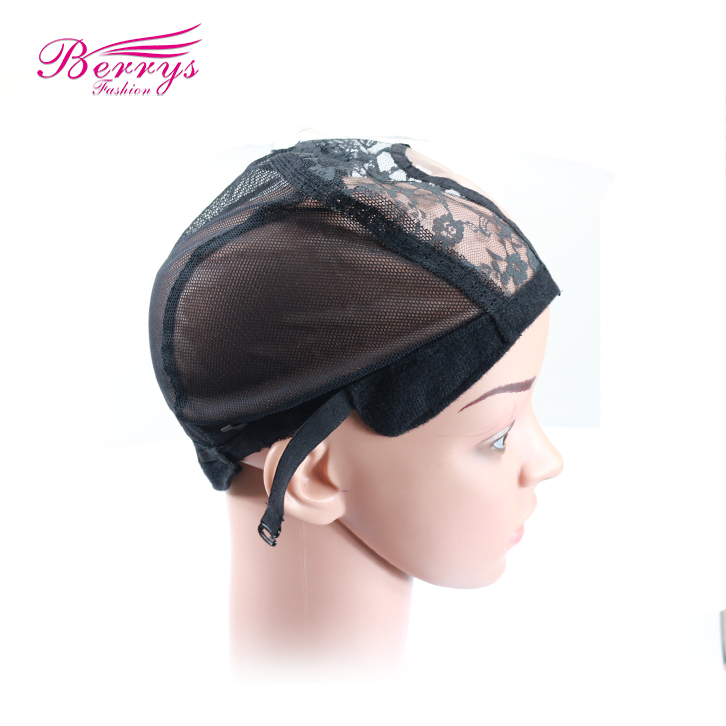 New Arrival U Part Wig Caps For Making Wigs Only Stretch Lace Weaving Cap Adjustable Straps Back High Quality Lace Cap