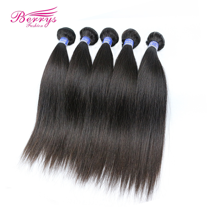 5 Bundles Indian Virgin Hair Straight Natural Color 100% Unprocessed Straight Virgin Hair 8-30inch