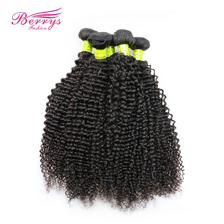 Berrys Fashion Kinky Curly Red Band Raw Hair 5pcs/lot 100% Unprocessed Virgin Malaysian Hair Extension