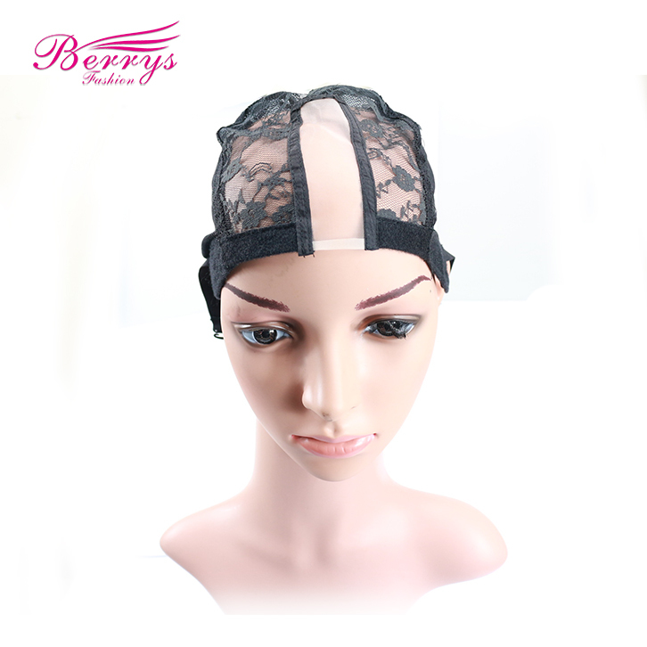 New Arrival U Part Wig Caps For Making Wigs Only Stretch Lace Weaving Cap Adjustable Straps Back High Quality Lace Cap