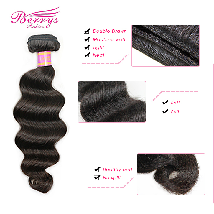10-30inch Wholesale 5pcs/lot Peruvian Raw Hair Loose Wave Virgin Hair Good Quality Unprocessed Human Hair