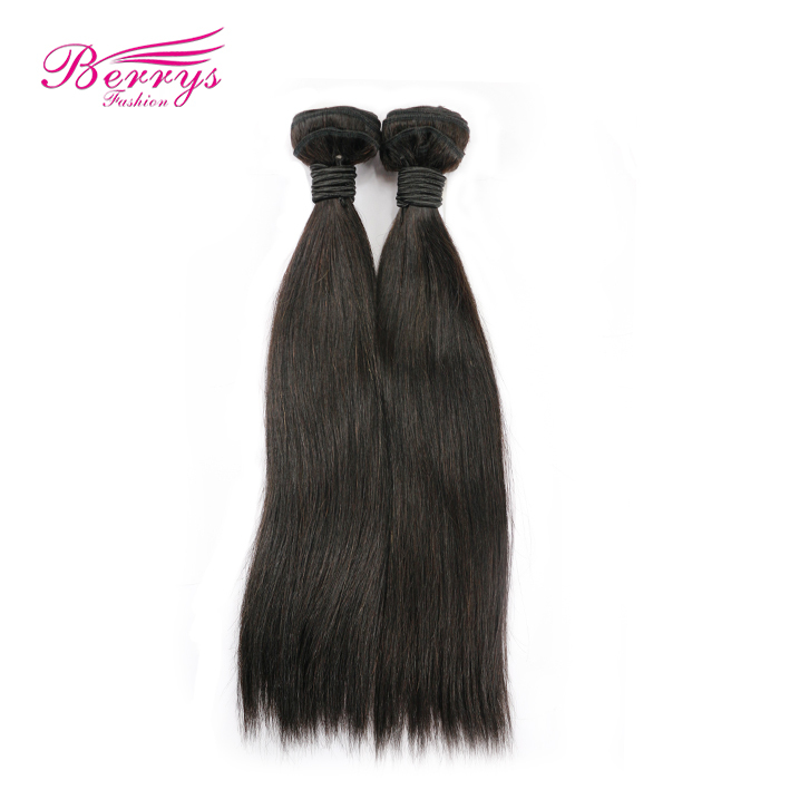2pcs/lot Peruvian Straight black band Unprocessed Virgin Hair Hair Extension Natural Black Beautiful Queen Hair Products