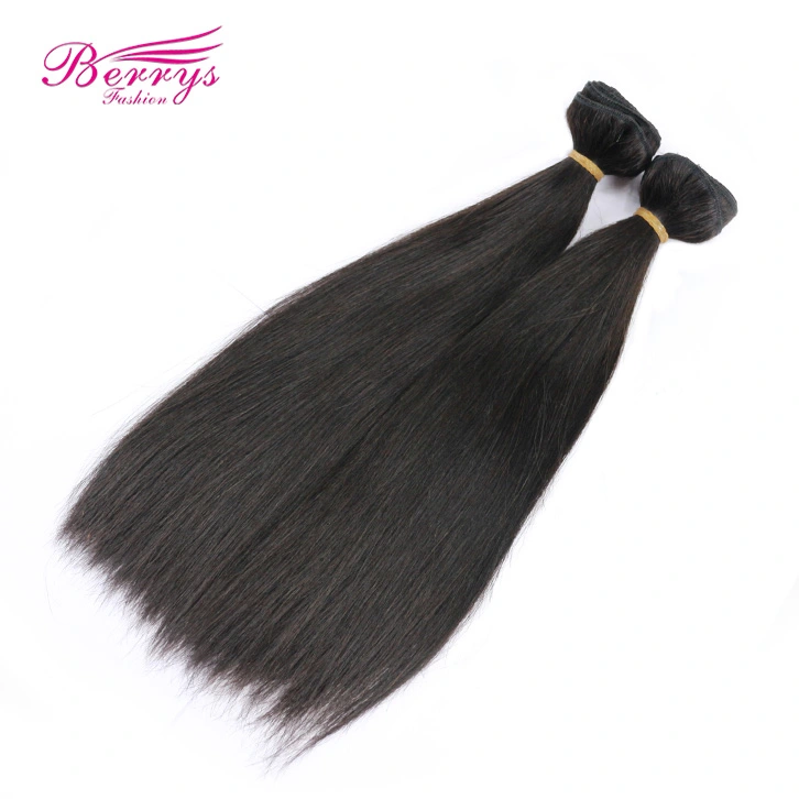 Sliver band 2pc Brazilian Straight 100% Human Hair Berrys Fashion Remy Hair